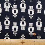 Cotton Knit Jacquard Fabric - Robot - nomura tailor
