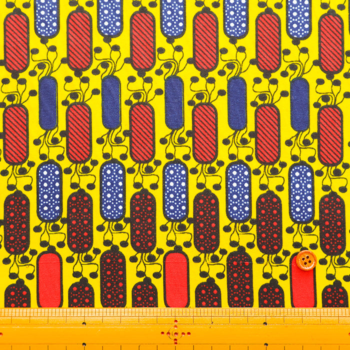 Made in IndiaWaxed T/C Print Fabric - African - African - nomura tailor