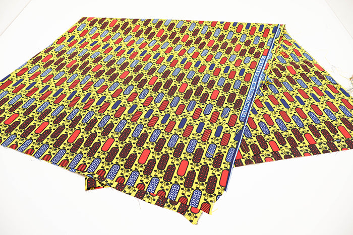 Made in IndiaWaxed T/C Print Fabric - African - African - nomura tailor