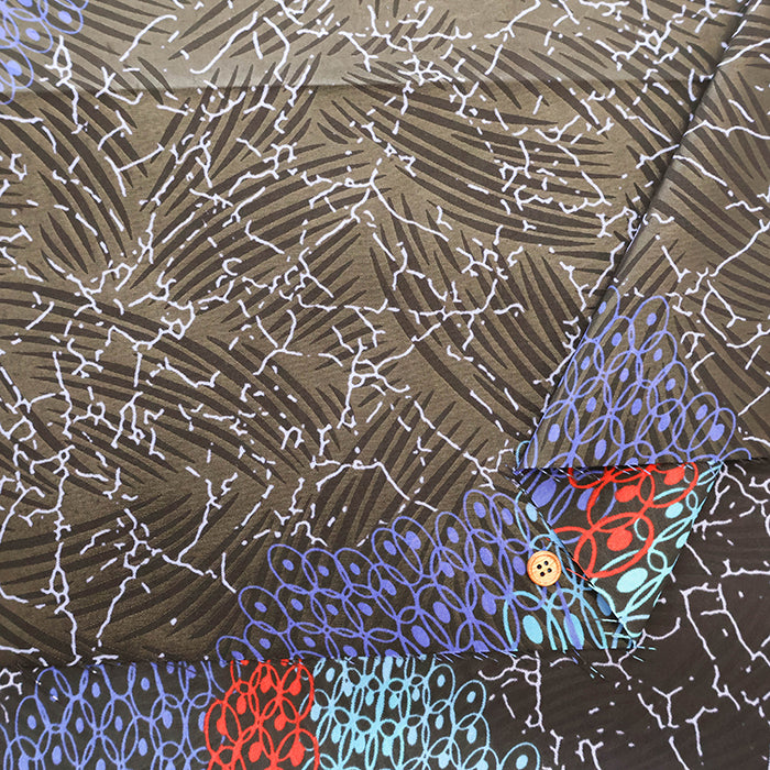 Made in IndiaWaxed T/C Print Fabric - African - African - nomura tailor