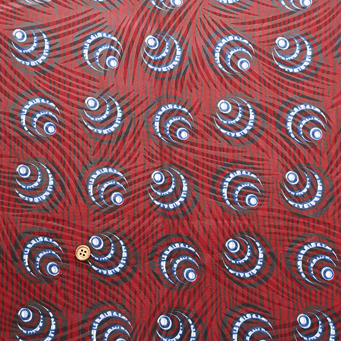 Made in IndiaWaxed T/C Print Fabric - African - African - nomura tailor