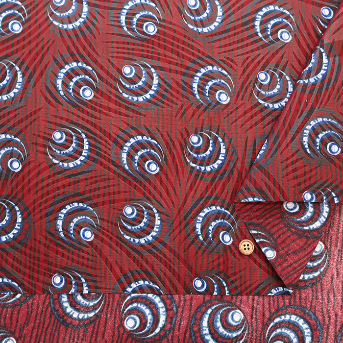 Made in IndiaWaxed T/C Print Fabric - African - African - nomura tailor