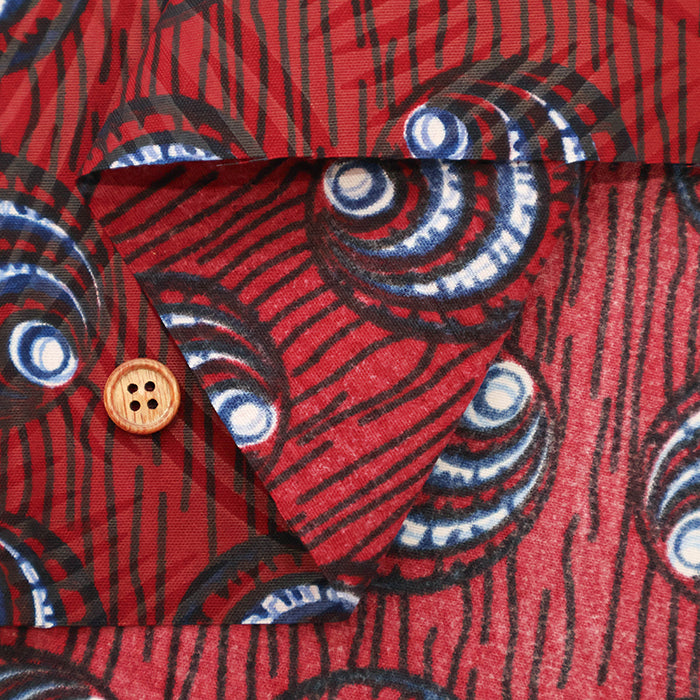 Made in IndiaWaxed T/C Print Fabric - African - African - nomura tailor