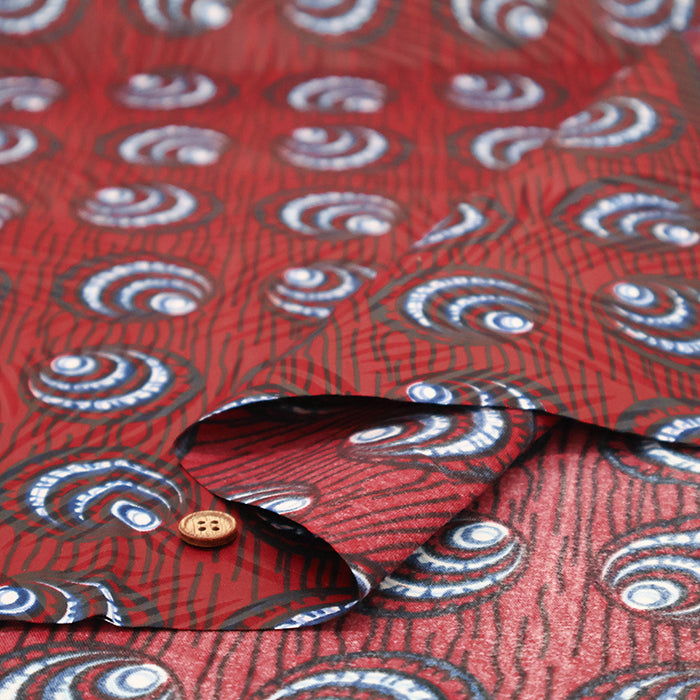 Made in IndiaWaxed T/C Print Fabric - African - African - nomura tailor