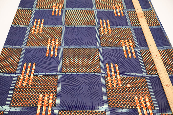 Made in IndiaWaxed T/C Print Fabric - African - African - nomura tailor