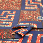 Made in IndiaWaxed T/C Print Fabric - African - African - nomura tailor
