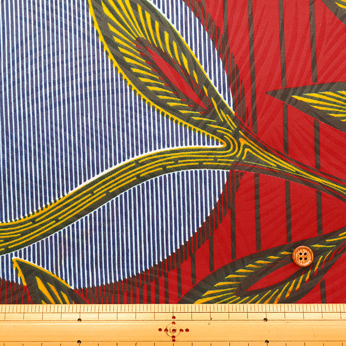Made in IndiaWaxed T/C Print Fabric - African - African - nomura tailor