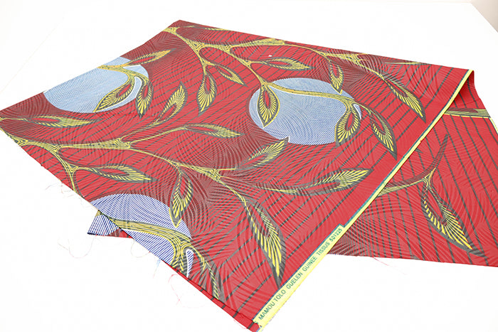 Made in IndiaWaxed T/C Print Fabric - African - African - nomura tailor