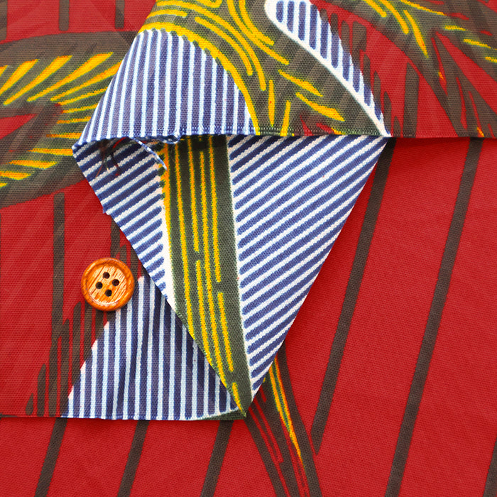 Made in IndiaWaxed T/C Print Fabric - African - African - nomura tailor