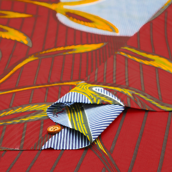 Made in IndiaWaxed T/C Print Fabric - African - African - nomura tailor