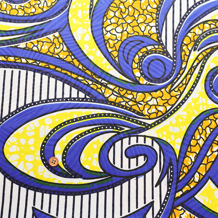 Made in IndiaWaxed T/C Print Fabric - African - African - nomura tailor