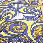 Made in IndiaWaxed T/C Print Fabric - African - African - nomura tailor
