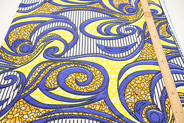 Made in IndiaWaxed T/C Print Fabric - African - African - nomura tailor