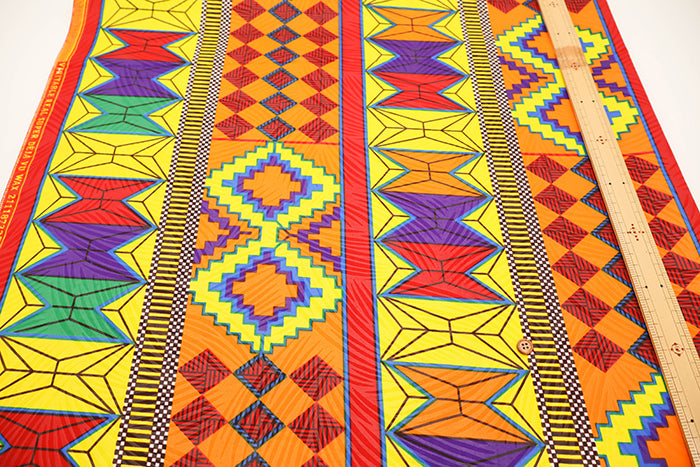 Made in IndiaWaxed T/C Print Fabric - African - African - nomura tailor