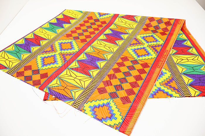 Made in IndiaWaxed T/C Print Fabric - African - African - nomura tailor
