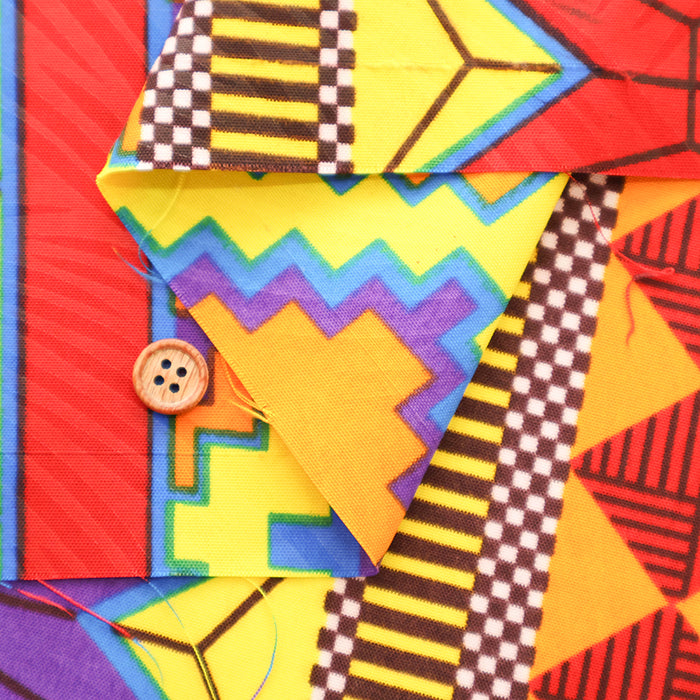 Made in IndiaWaxed T/C Print Fabric - African - African - nomura tailor
