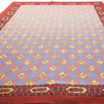 <<Pattern Sold>> Made in India Waxed T/C Print Fabric - African (1 Pattern: Approx. 105cm × 92cm) - nomura tailor