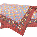 <<Pattern Sold>> Made in India Waxed T/C Print Fabric - African (1 Pattern: Approx. 105cm × 92cm) - nomura tailor