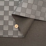Embossed Faux Leather Fabric - Checkerboard - nomura tailor
