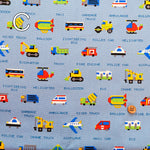 Cotton Oxford Fabric - Pixel Dot Vehicles - nomura tailor