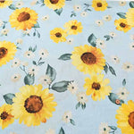 C/L sheeting print fabric Sunflower - nomura tailor