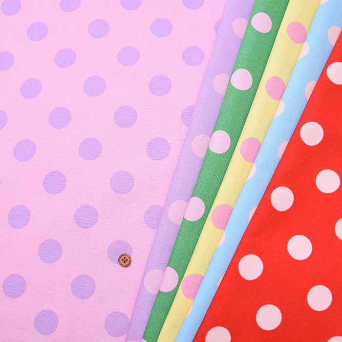 Cotton Oxford Printed Fabric - Polka Dots - nomura tailor
