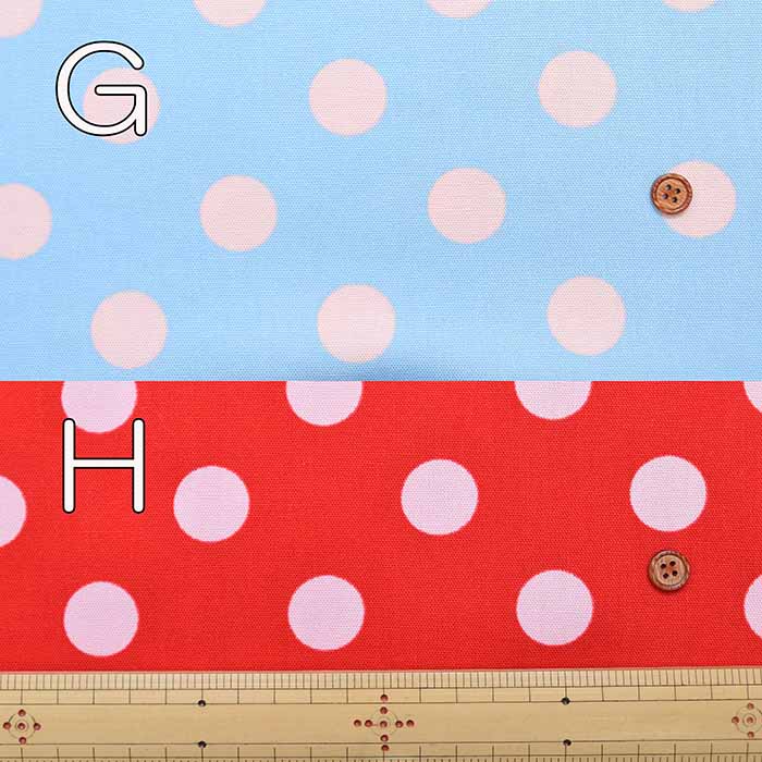 Cotton Oxford Printed Fabric - Polka Dots - nomura tailor