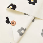 Cotton Shirt-Corduroy Printed Fabric - Flower - nomura tailor