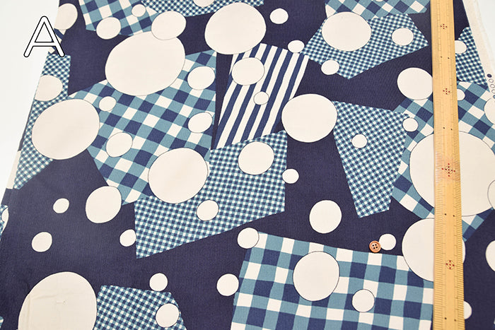 Cotton Shirt-Corduroy Printed Fabric - Patchwork - nomura tailor