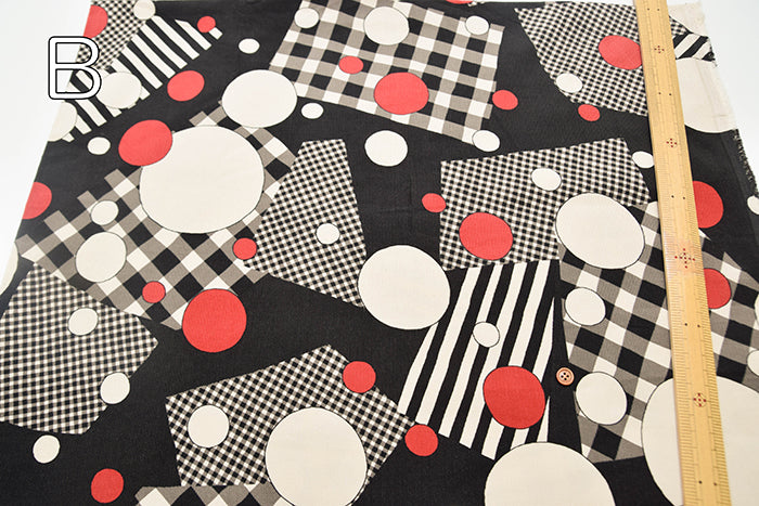 Cotton Shirt-Corduroy Printed Fabric - Patchwork - nomura tailor