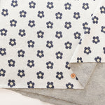 Cotton Knit Jacquard Fabric - Flower - nomura tailor