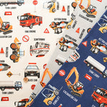 Cotton Oxford Fabric - Working Vehicles - nomura tailor