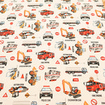Cotton Oxford Fabric - Working Vehicles - nomura tailor