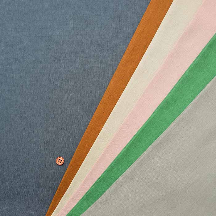 Cotton Linen Canvas Soft Finished Fabric - Solid Color - nomura tailor