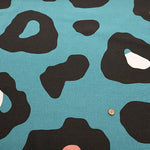 C/L Muslin Print Fabric Air Tumbler Finish - Leopard - nomura tailor
