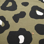 C/L Muslin Print Fabric Air Tumbler Finish - Leopard - nomura tailor