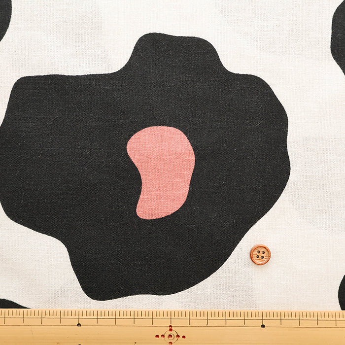 C/L Muslin Print Fabric Air Tumbler Finish - Leopard - nomura tailor