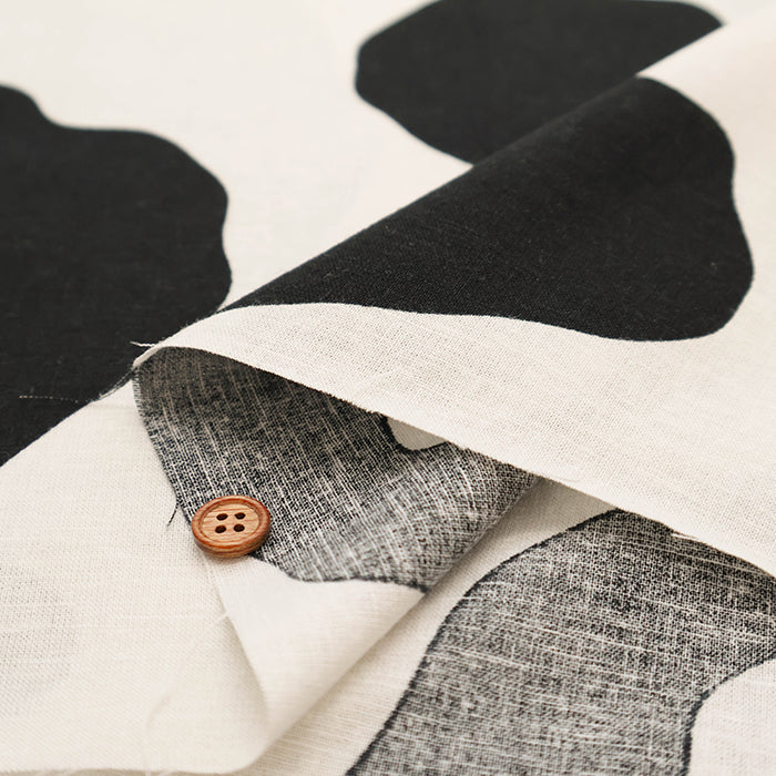 C/L Muslin Print Fabric Air Tumbler Finish - Leopard - nomura tailor