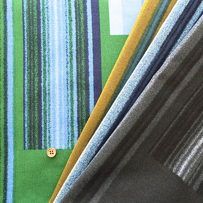 C/L Muslin Print Fabric Air Tumbler Finish - Random Panel - nomura tailor