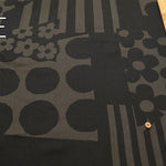 Air-tumbled Cotton Satin Printed Fabric - Flower and Dot - nomura tailor