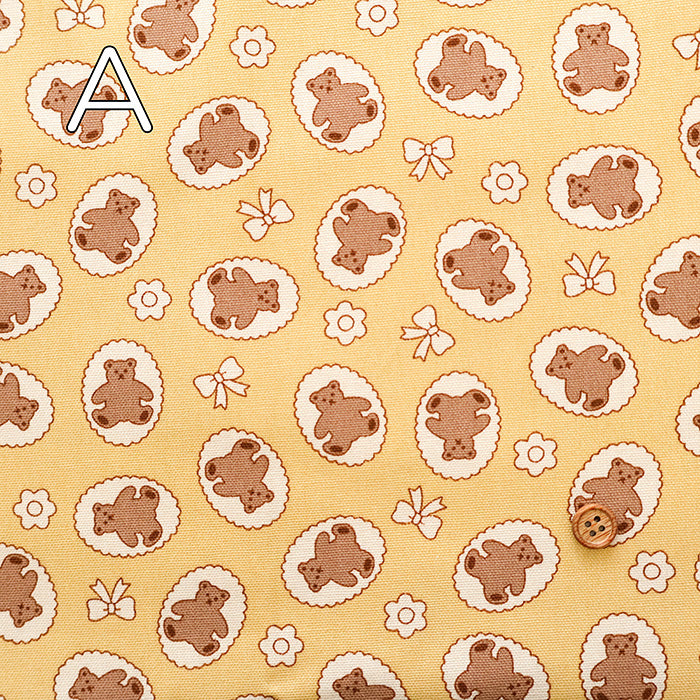 Cotton Oxford Fabric - Bear Biscuit - nomura tailor