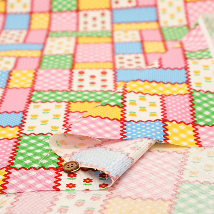 Cotton Oxford Fabric - Flower Patch Style - nomura tailor