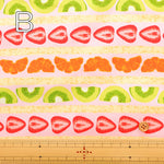 Cotton Oxford Fabric - Fruit Sandwich - nomura tailor