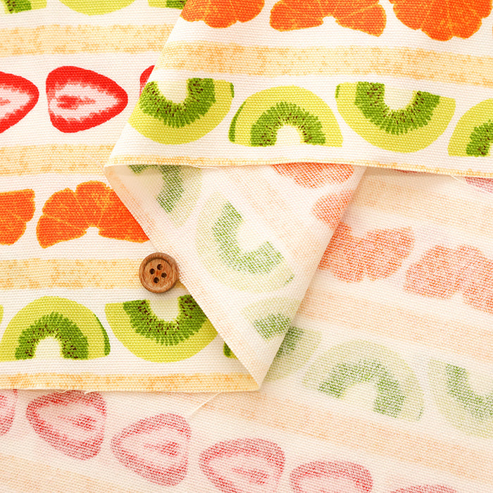 Cotton Oxford Fabric - Fruit Sandwich - nomura tailor