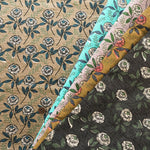 Cotton Shirt Cord Print Fabric - Discharge Printing - Ethnic - nomura tailor