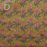 Cotton Shirt Cord Print Fabric - Discharge Printing - Ethnic - nomura tailor
