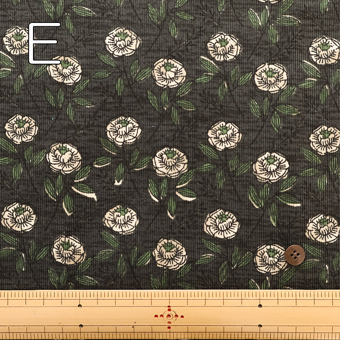Cotton Shirt Cord Print Fabric - Discharge Printing - Ethnic - nomura tailor