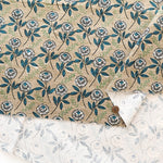Cotton Shirt Cord Print Fabric - Discharge Printing - Ethnic - nomura tailor