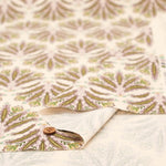 Discharge Printing Cotton Shirt Cord Print Fabric - Ethnic Flower - nomura tailor