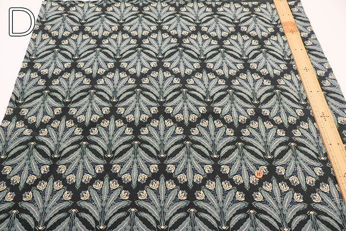 Discharge Printing Cotton Shirt Cord Print Fabric - Ethnic Flower - nomura tailor